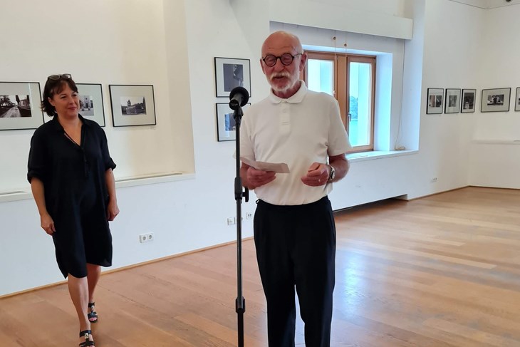 Dubravka Svetličić i Siegfried Schwarz na otvaranju izložbe